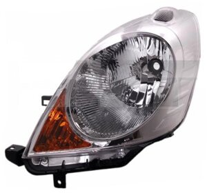 Headlight Left Nissan Note (E11, NE11) (dorestayl) 2006 - 2009, leder., (TYC fp2129)