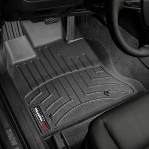 Килимки в салон Bmw 5 GT (повний привід) 2014 - 2017 з 2009 - чорні WeatherTech - передній ряд