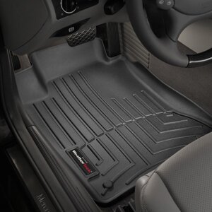 Килимки в салон Mercedes-Benz E-Class (W211) (повний привід) 2002 - 2009 з 2003 - 2009, чорні WeatherTech - передній