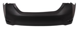 Бампер задній для Toyota Corolla XI (E180) (EURO) (дорестайл) 2013 - 2016, без відп. п/трон., чорний під фарбування (FPS, FP