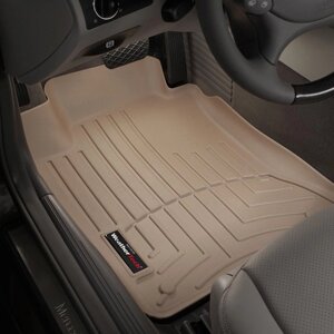 Килимки в салон Mercedes-Benz E-Class (W211) 2002 - 2009, CLS (C219) 2006 - 2009 з 2003 - 2009, бежеві WeatherTech -