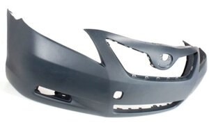 Передній бампер для Toyota Camry XV40 (дорестайл) LE/XLE 2006 - 2010, без отв. під спойлер, без отв. омивача, отв.