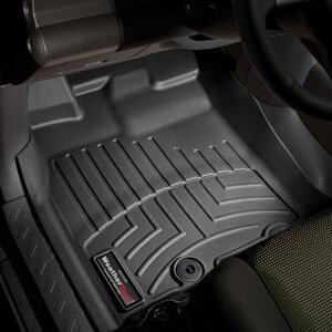 Килимки в салон Toyota FJ Cruiser 2012 - 2014 ( автоматична коробка ) з 2006 - чорні WeatherTech - передній ряд