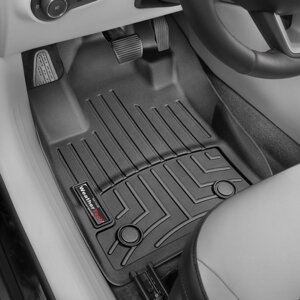 Килимки в салон Jeep Compass (MX, MP) 2016 - з 2016 - чорні WeatherTech - передній ряд