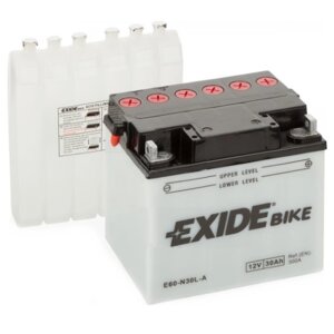 Акумулятори мото Exide E60-N30L-A: 30 А · год - 12 V; 300 (E60-N30L-A), 185x128x168 мм