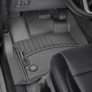 Килимки в салон Ford Expedition IV / Lincoln Navigator IV 2018 - з 2017 - чорні WeatherTech - передній ряд