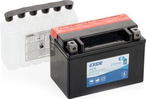 Акумулятори мото Exide ETX9-BS: 8 А · год - 12 V; 120 (ETX9-BS), 150x87x105 мм