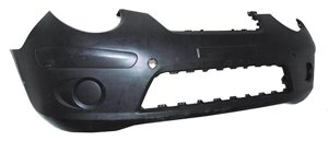 Бампер передній для Kia Picanto I ( рестайлінг ) 2007 - 2011, чорний під почерво, знімні заглушки {% osobennosti-bp% } ( FPS