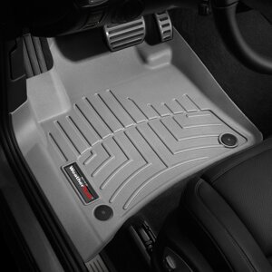 Килимки в салон Porsche Cayenne II / VW Touareg II 2010 - 2018 з 2010 - сірі WeatherTech - передній ряд