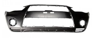 Бампер передній для Mitsubishi Outlander II (XL) ( рестайлінг ) 2010 - 2012, відп. п / тум., без відп.