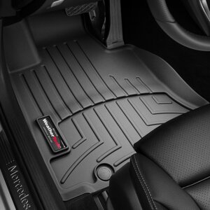 Килимки в салон Mercedes-Benz GLC (X253) 2015 - з 2015 - чорні WeatherTech - передній ряд