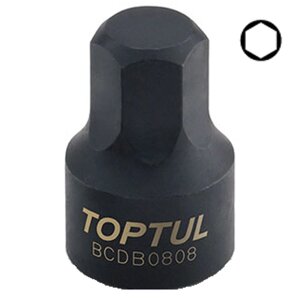 Головка-бита 1/4" HEX TOPTUL 8 мм (цільна) BCDB0808