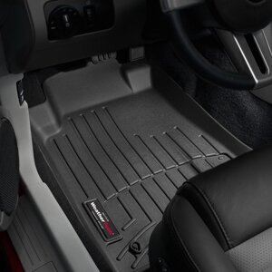 Килимки в салон Ford Mustang V ( кристайл ) 2005 - 2011 з 2004 - чорні WeatherTech - передній ряд