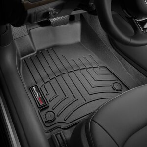 Килимки в салон Audi A6, S6 (C7) 2012 - 2018 / A7, S7 (4GA, 4GF) 2012 - 2018 з 2010 - чорні WeatherTech - передній ряд