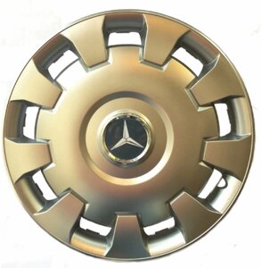 Ковпаки R14 Mercedes-Benz срібло - (SJS 206) - комплект ( 4 шт. )
