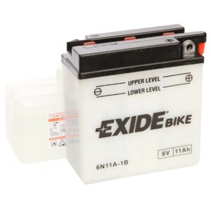 Акумулятори мото Exide 6N11A-1B: 11 А · год - 6 V; 95 (6N11A-1B), 121x59x131 мм