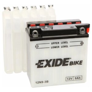 Moto батареї exide 12n9-3b: 9 a · h - 12 v; 85 (12n9-3b), 135x75x139 мм