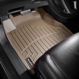 Килимки в салон Honda CR-V III 2007 - 2012 з 2006 - бежеві WeatherTech - передній ряд