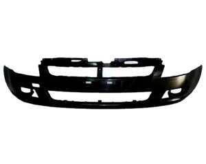 Бампер передній для Suzuki Swift III (рестайлінг) 2007 - 2009, чорний під фарбування, з отв.{%osobennosti-bp%} (FPS