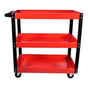 Візок інструментальний з 3 відкритими полицями, 2 колеса з фіксаторами G. I. KRAFT GI37106