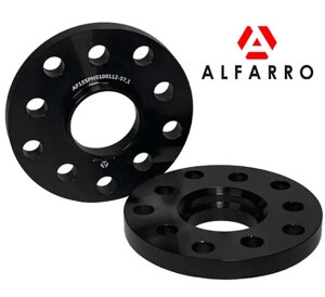 Колісна проставка 15 мм. 5x100 DIA 57,1/57,1 мм., Сквозна, Кована — Audi, Chevrolet, Seat, Skoda, Volkswagen