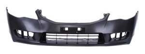 Бампер передній для Honda Civic VIII ( седан ) ( рестайлінг ) 2008 - 2011, чорний під почерво {% osobennosti-bp% } ( FPS