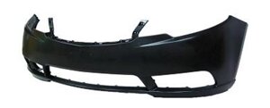 Бампер передній для Kia Cerato I ( рестайлінг, седан ) 2006 - 2009, чорний під покрас {% osobennosti-bp% } ( FPS Тайвань ) OE