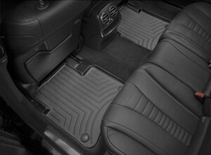 Килимки в салон Audi A8 (D5) (Standard) 2017 - 2019 з 2017 - чорні WeatherTech - другий ряд