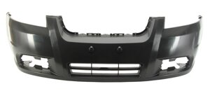 Передній бампер для Chevrolet Aveo (T250) (седан) 2006 - 2012, чорний під фарбування{%osobennosti-bp%} (FPS Тайвань) OE