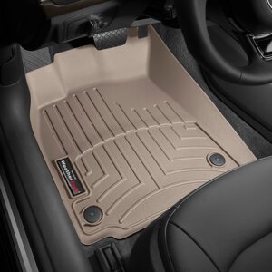 Килимки в салон Audi A6, S6 (C7) 2012 - 2018 / A7, S7 (4GA, 4GF) 2012 - 2018 з 2010 - бежеві WeatherTech - передній ряд