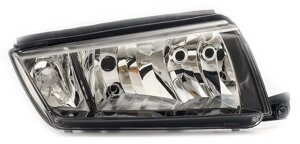 Фара права Skoda Fabia I (6Y) (дорестайл) 1999 - 2004, електр., темний корпус, з кільцем, (TYC fp72)