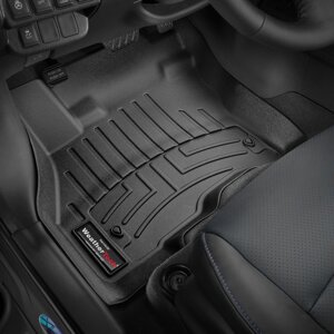 Килимки в салон Nissan Leaf I (ZEO) ( рестайлінг ) 2013 - 2017 з 2010 - чорні WeatherTech - передній ряд