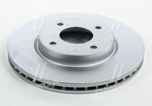 Гальмівний диск NISSAN TIIDA 1.5-1.8 07-, CUBE 1.5 1.6 2010- передній (ABS) OE 40206EM10A