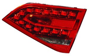 Ліхтар задній Audi A4 (B8) (седан, дорестайл) 2007 - 2012 правий внутрішній, червоний, без ламп, (Depo fz1321)