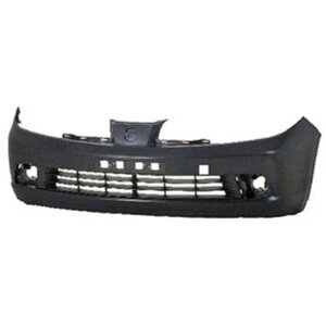 Передній бампер для Nissan Tiida I (C11) (Middle East) 2004 - 2013, чорний під фарбування{%osobennosti-bp%} (FPS Тайвань)