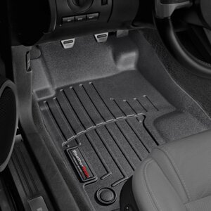 Килимки в салон Ford Mustang V (перший рестайлінг) 2009 - 2011 з 2004 - чорні WeatherTech - передній ряд