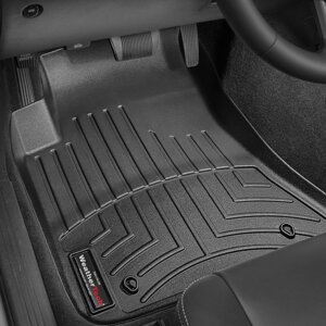Килимки в салон Dodge Challenger III 2011 - 2014 з 2007 - чорні WeatherTech - передній ряд