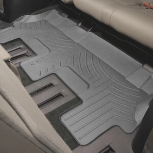 Килимки в салон Toyota Sequoia II (KX60) (2 сидіння на 2 ряду) 2008 - 2018 з 2009 - чорні WeatherTech - третій ряд