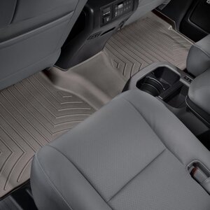 Килимки в салон Toyota Sequoia II (KX60) (2 сидіння на 2 ряду) 2008 - 2018 з 2007 - какао WeatherTech - другий ряд