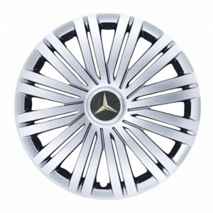 Ковпаки R14 Mercedes-Benz срібло - (SJS 200) - комплект ( 4 шт. )