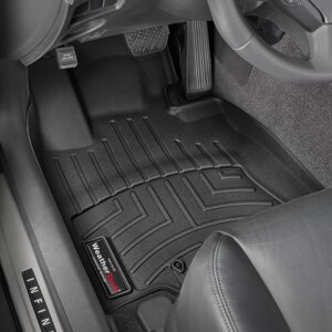 Килимки в салон Infiniti QX50 I (II рестайлінг ) 2014 - 2018 з 2013 - чорні WeatherTech - передній ряд
