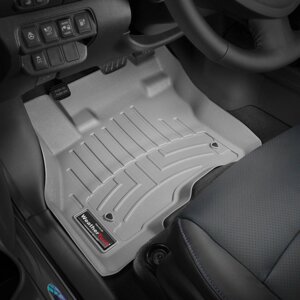 Килимки в салон Nissan Leaf I (ZEO) (рестайлінг) 2013 - 2017 з 2010 - сірі WeatherTech - передній ряд