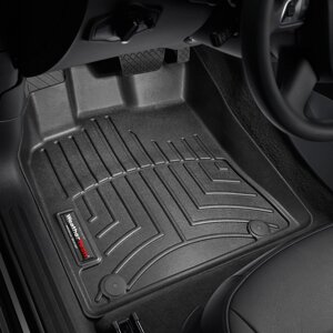 Килимки в салон Audi Q5 I (8RB) 2009 - 2017 / Porsche Macan (95B) 2014 - з 2008 - чорні WeatherTech - передній ряд