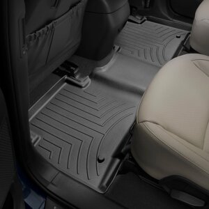 Килимки в салон Hyundai Santa Fe Grand III (7 місць) 2013 - з 2013 - чорні WeatherTech - другий ряд