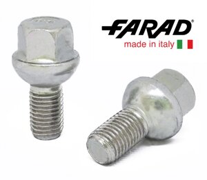Болти колісні M12x1,5x20; Сфера, Цинк, ключ 17, Farad LB41/S - шт. (Під залізний диск Mercedes)
