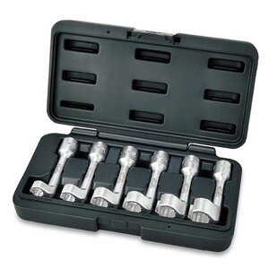 Набір спецключів для паливних трубок дизельних форсунок 1/2" 12-19 мм 6 од. TOPTUL JGAI0605