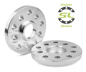 Колесна проставка 12 мм. 5х100/5x112 DIA 57,1/57,1 мм., Сквозна, Лита — D-149mm на передню вісь (Starleks), сіра,