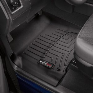 Килимки в салон Dodge Ram 1500 IV Quad Cab 2013 - 2018 з 2001 - 2008, чорні WeatherTech - передній ряд