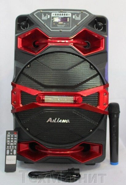 Акумуляторна колонка з мікрофоном AILIANG 1218AK-DT 150W (FM/USB/Bluetooth) від компанії ТехМагніт - фото 1