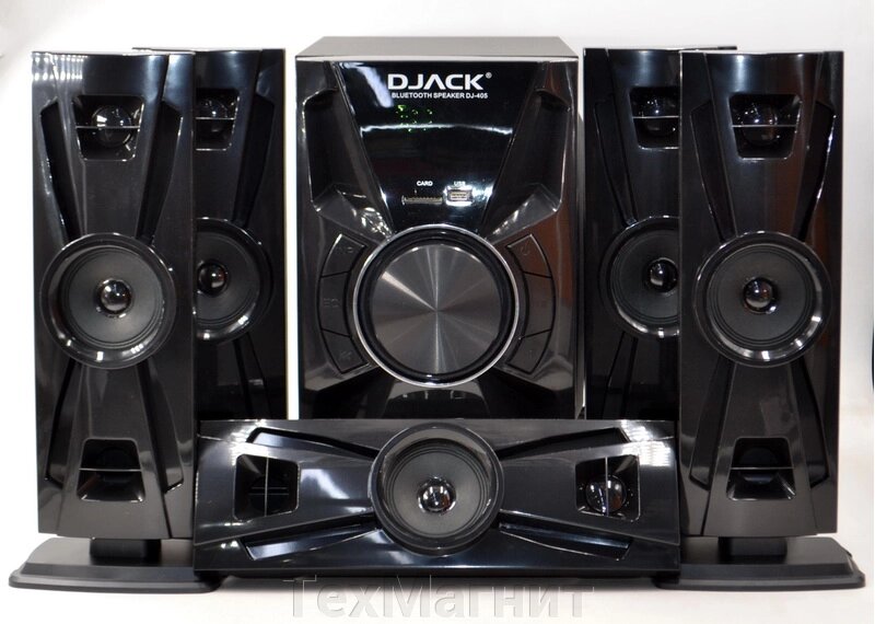 Акустична система комплект 5.1 Djack DJ-405 100W (USB/FM-радіо/Bluetooth) від компанії ТехМагніт - фото 1